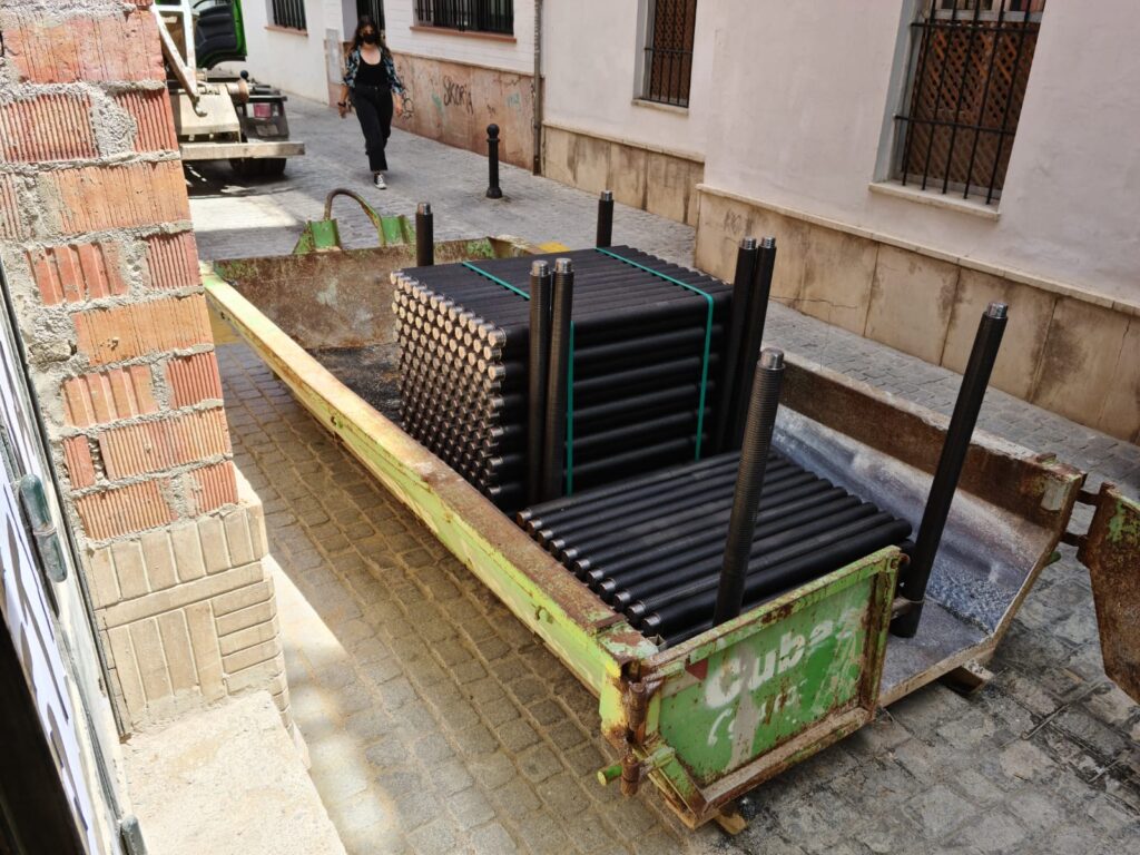 micropilotes para nave en la algaba