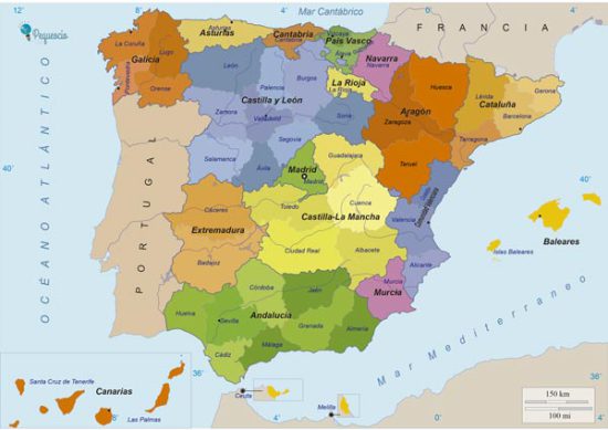 mapa de espana